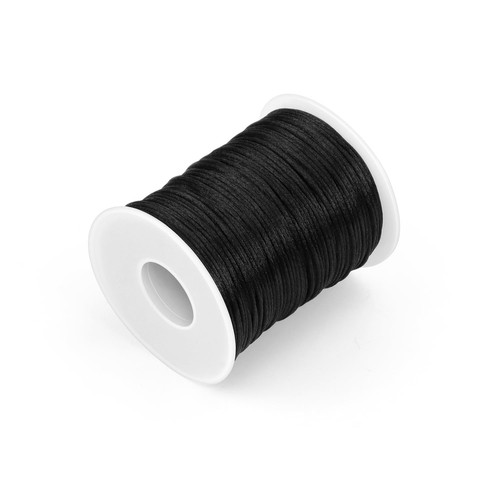 Black nylon string cord - black, 110